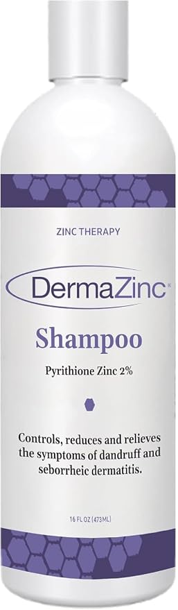 DermaZinc Shampoo with Spray/Drops Set Zinc Therapy for Skin. 1-4 fl. oz. Spray/Drops, 1-16 oz. Shampoo. | 1-4 fl. oz. Spray/Drops, 1-16 oz. Shampoo