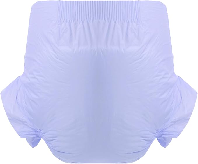 CutiePlusU Disposable Diaper 10 Pieces Protective Underwear Absorbent Briefs Dry Surface- Purple (Large 37"-47")