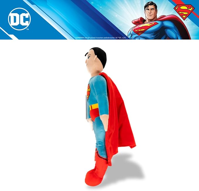 Superman DC Comics Bedding Super Soft Plush Cozy Cuddle Pillow, (Officially Licensed Product) by Franco