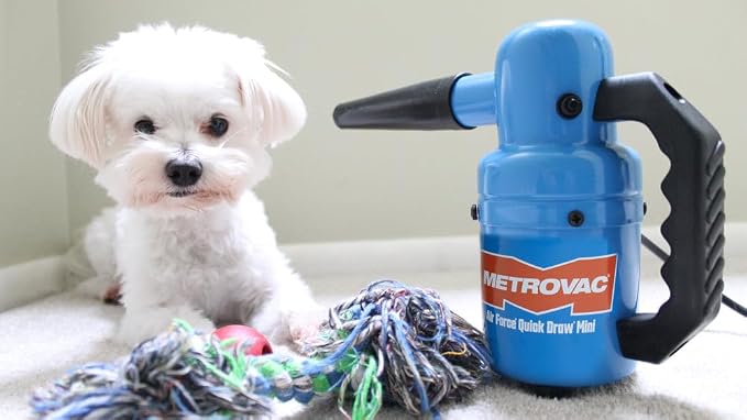 METROVAC Air Force Quick Draw PED-500V Variable Speed High Velocity Dog Hair Dryer | Portable Pet Grooming Blower