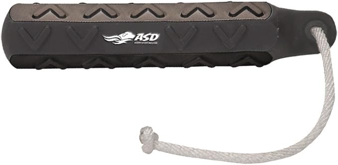 Avery ASD 2" HexaBumper Hunting Sporting Gun Dog Game Retriever Dummy | Water & Upland Mark Training Retrieval Tool | Hexagonal, Floating Design, Easy-Grip Texture, Throw Rope, Black (02702)