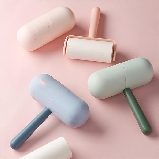 Sticky Hair Sticker tearable Roller Brush roll Paper Depilatory Remover Clothing Cleaning Sticky Cylinder(Blue)