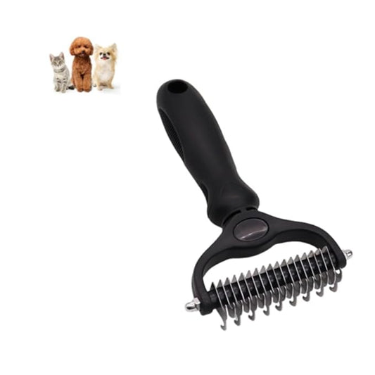 acssart Pet Grooming Brush Original - Pet Pro Grooming Tool, Deshedding for Cats & Dogs (Black)