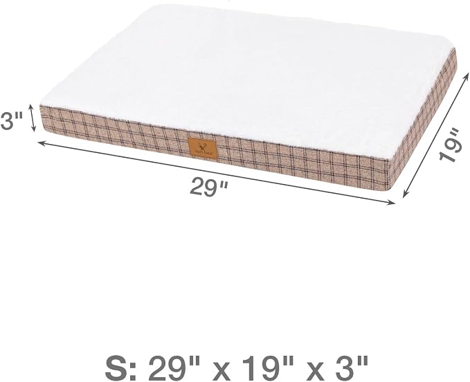 Orthopedic Dog Bed for Large Sized Dogs with Removable Washable Cover, Premium Comfort for Dogs, Multiple Sizes & Colors,Durable and Easy to Clean (Tan, Small)