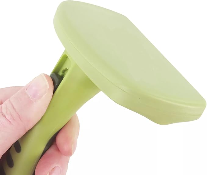 PUREPET Gentle Glide Self Cleaning Retractable Blade Dog Grooming Mat Tangle Deshedding Tool (Large)