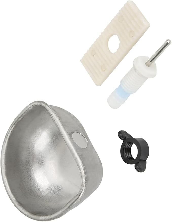 Dioche Metal Cup Metal 10-piece Stainless Steel Rabbit Water Bowl, Scratchresistant and Wearresistant, Suitable for Various Rabbit Cages.