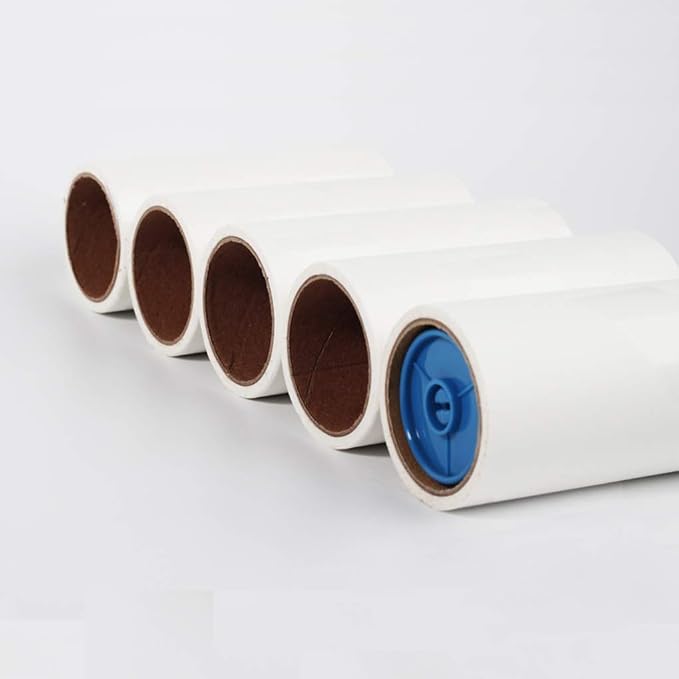 5 pcs Sticky Paper Roller Super Clothes Lint Rolling Remover Sofa Curtain Fabric Pet Hair Dust Fuzz Removal