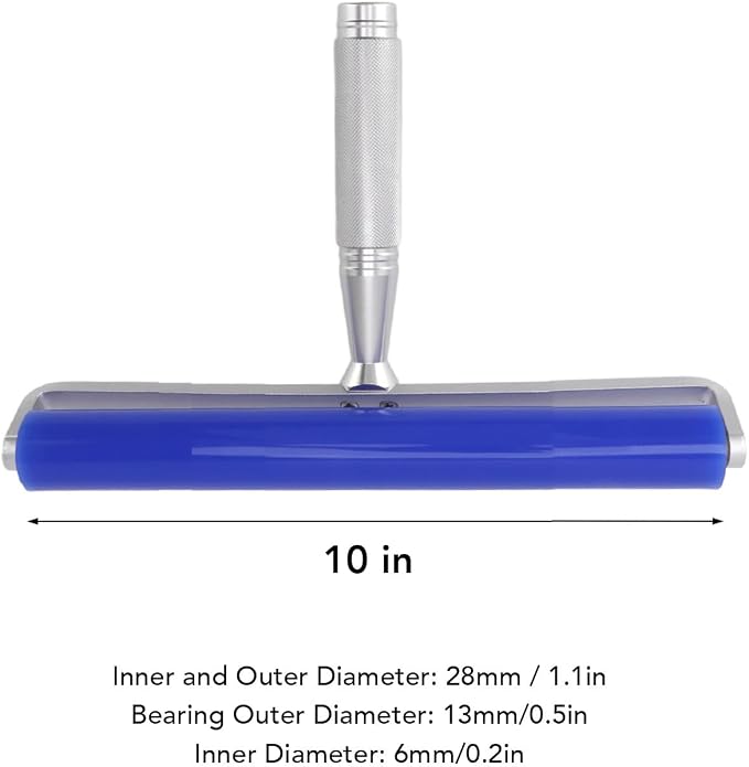 Silicone Roller, Manual Anti Static Cleaner Tool, Dust Removal Rollers for Pet Hair Removal Clothes Furniture Carpet (25,4 cm / 10 cali)