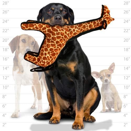 TUFFY® - 2 Pack Original : Giraffe Dog Toy : Ultra Durable Plush Dog Toy with Multiple Layers & Reinforced Seams, Washable and Floats, Original Construction