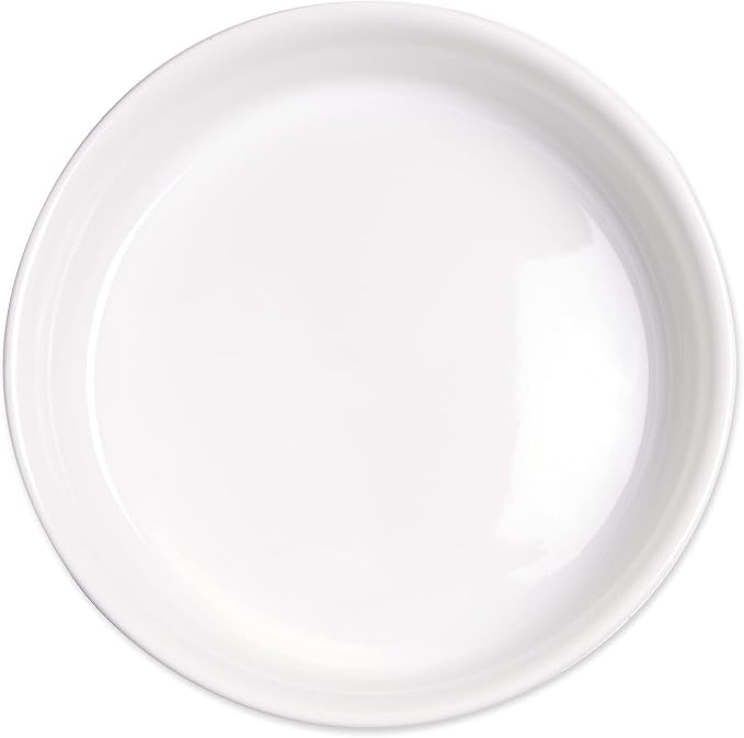 Bone Dry Ceramic Marble Non-Slip Pet Bowls, Dishwasher Safe, Medium Set, 6x2, Blue, 2 Count
