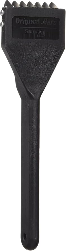 Mars Coat King Dematting Undercoat Grooming Rake Stripper Tool for Dogs and Cats, Stainless Steel with Plastic Handle, Made in Germany, 7-Blade Coarse