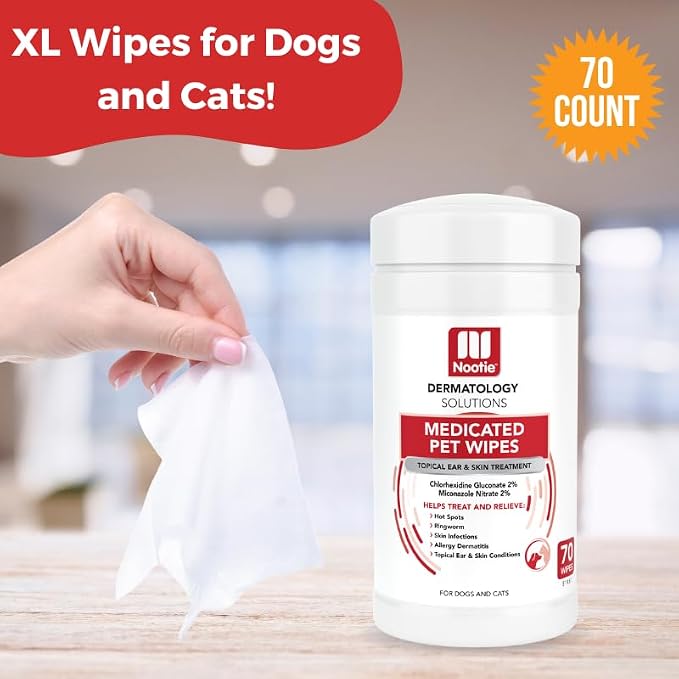 Nootie 70 Count Medicated Wipe and Shampoo Bundle