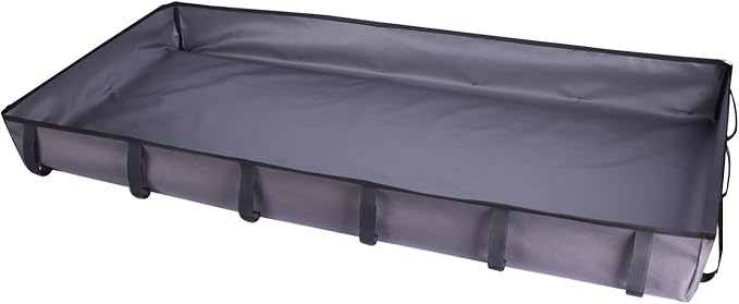 Guinea Pig Cage Liner Pet Bedding Base Waterproof Oxford Guinea Pig Cage Bottom Suitable for C & C Cage Panel (No Cage)（24x48 Inch）, gray