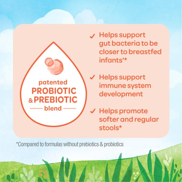 Happy Baby Organics Stage 1 Infant Formula, 0-12M, Modeled After Breast Milk, USDA Organic, Probiotics & Prebiotics, Iron & DHA, 22.9oz x4
