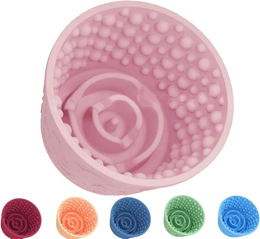 Dog Lick Bowl,Anxiety Relief Non-Slip Silicone Treat Bowl,Durable Anti-Choking Long-Lasting Enrichment Slow Feeder Licking Mat for Small Medium Large Breed,Freezable BPA Free Silicone Dishwasher Safe