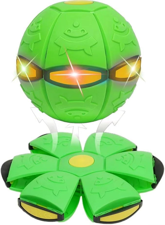 2-in-1 Dual Form Freely Switchable Magic Bouncing Ball Toy with Six Light Suitable for Indoor & Outdoor