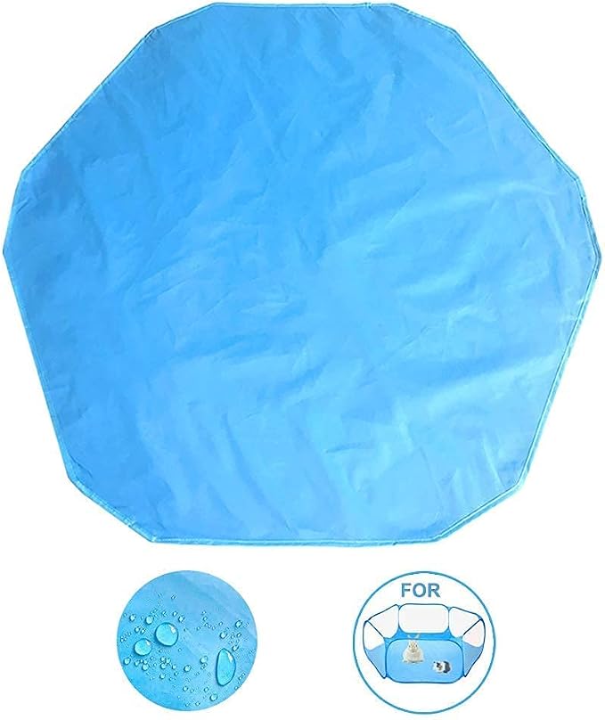 Amakunft Waterproof Pads for Small Animal Playpen, Reusable Liners, Waterproof Bottom on Both Sides Fit with Pet Tent (42.5in x 41in) Bedding for Guinea Pig, Rabbit, Hamster, Chinchilla and Hedgehog