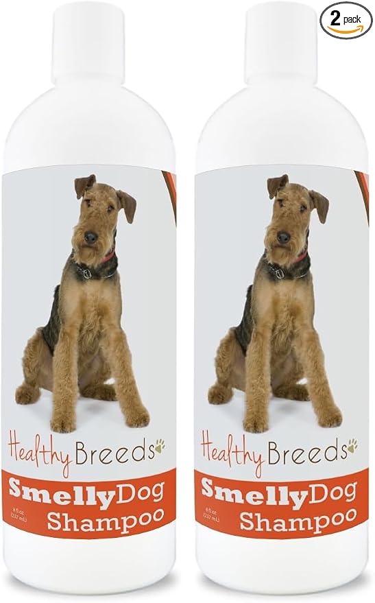 Healthy Breeds Airedale Terrier Smelly Dog Baking Soda Shampoo 8 oz (Pack of 2)
