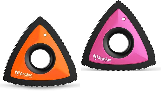 Analan Mini Pet Hair Remover for Car Detailing, Auto Interior, Furniture, Couch, and Carpet，Orange+Pink