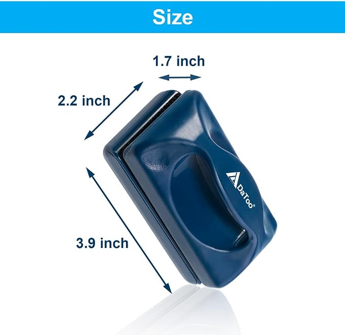 DaToo Aquarium Mini Magnetic Scrubber Scraper Small Fish Tank Cleaner Nano Glass Aquarium Cleaning Tools with Super Strong Magnet (Standard)