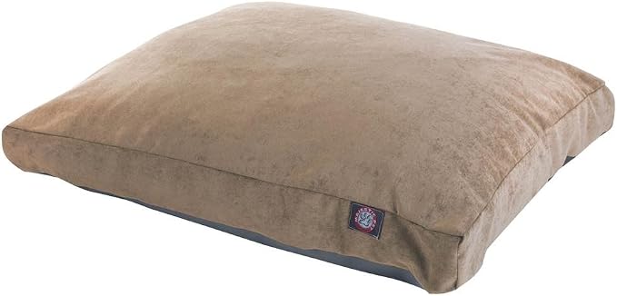 Majestic Pet Villa Rectangle Dog Bed Washable – Non Slip Comfy Pet Bed – Crate Bed with Removable Washable Cover – Kennel Bed for Sleeping, Polyester Fiber, Medium, Pearl