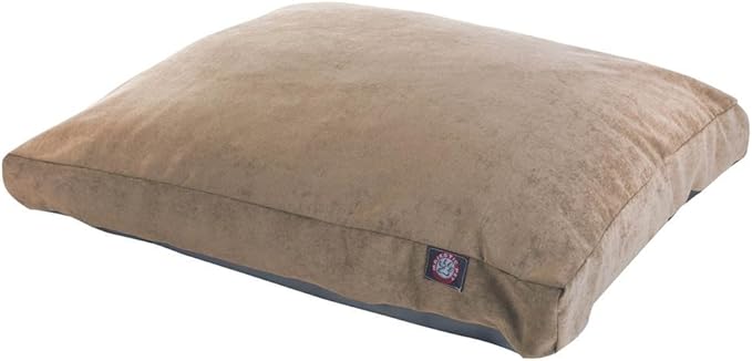 Majestic Pet Villa Rectangle Dog Bed Washable – Non Slip Comfy Pet Bed – Crate Bed with Removable Washable Cover – Kennel Bed for Sleeping, Polyester Fiber, Large, Pearl
