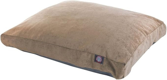 Majestic Pet Villa Rectangle Dog Bed Washable – Non Slip Comfy Pet Bed – Crate Bed with Removable Washable Cover – Kennel Bed for Sleeping, Polyester Fiber, Large, Pearl