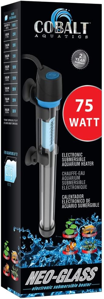 Cobalt Aquatics Neo-Glass Aquarium Heater 75w