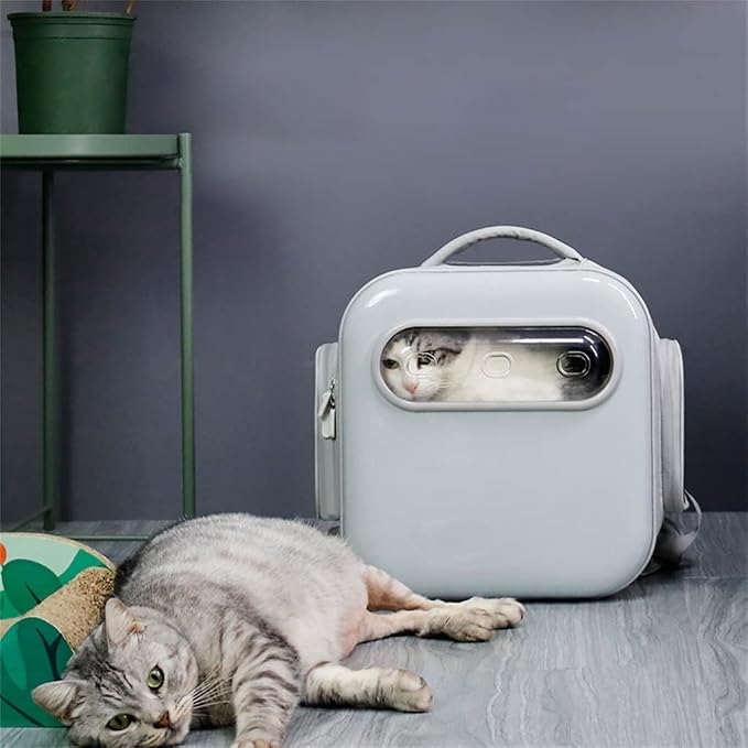 OLOTU Pet Backpack Outdoor Use Cat Carrier, Airline-Approved Space Capsule Cat Backpack, Pet Backpack Carrier for Cats Dogs and Small Animals Spacious