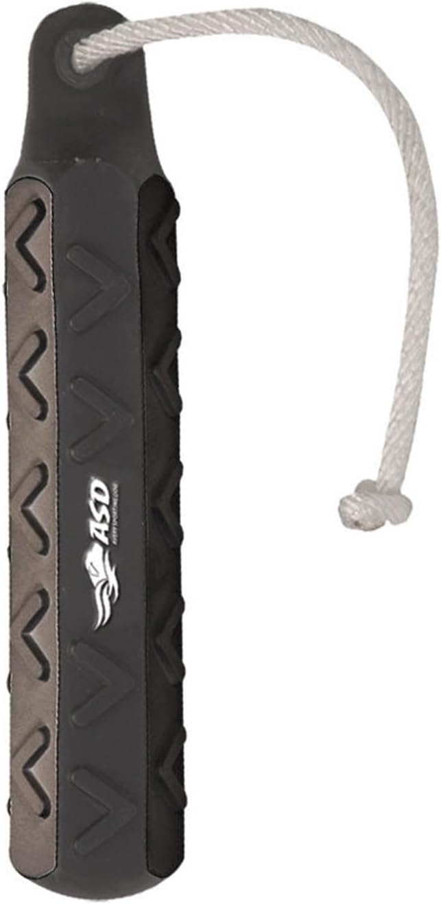 Avery ASD 2" HexaBumper Hunting Sporting Gun Dog Game Retriever Dummy | Water & Upland Mark Training Retrieval Tool | Hexagonal, Floating Design, Easy-Grip Texture, Throw Rope, Black (02702)