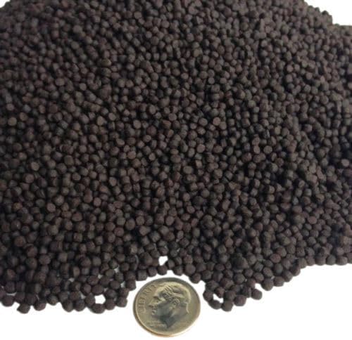 1/8" - 3 mm California Blackworm Floating Pellets with Color Enhancers and Vitamins for All Cichlids,Tropical Fish and Koi & Pond Fish - 5-lbs