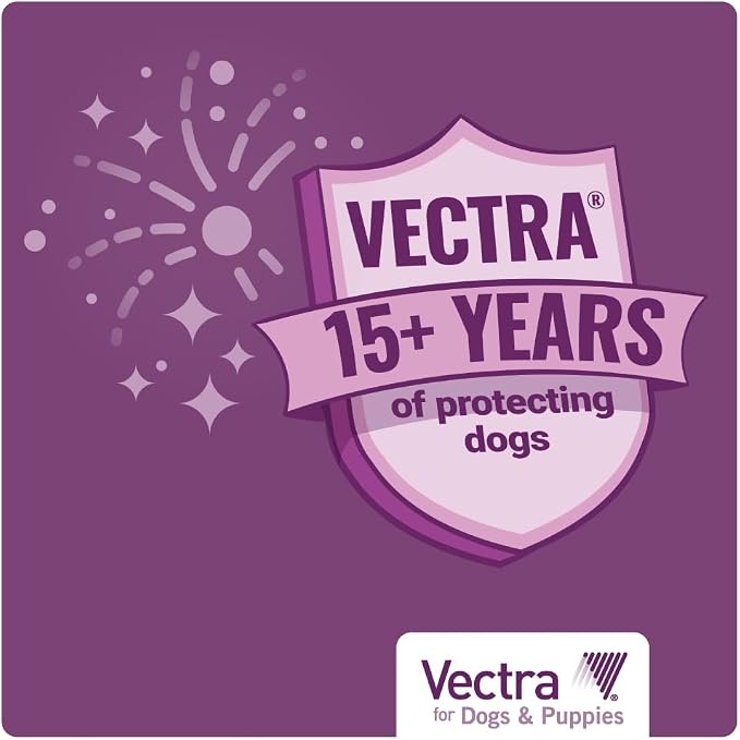 Vectra® for Dogs & Puppies Flea Treatment & Prevention for Small Dogs (11 – 20 lbs.) 3-Month Supply