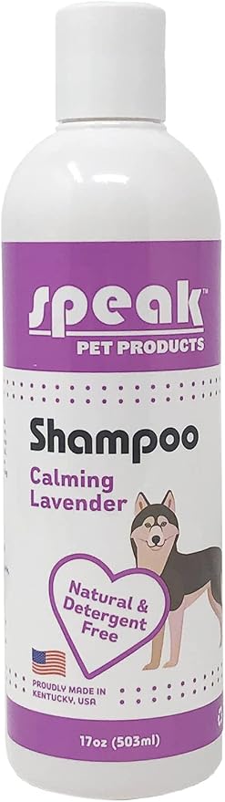 Speak Pet Products Natural Dog Shampoo, Calming Lavender, 17oz