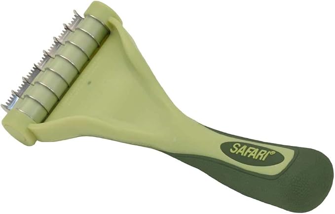 Coastal Pet - Safari - Shed Magic De-Shedding Tool for Dogs with Short to Medium Hair, No Color, Large (6.375" L x 3" W)