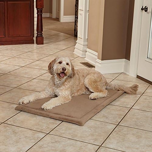 MidWest Homes for Pets XL QuietTime Taupe Micro Terry Pet Bed, Ultra-Soft & Cushioned Crate Pad for 48-inch Crates, Machine Washable