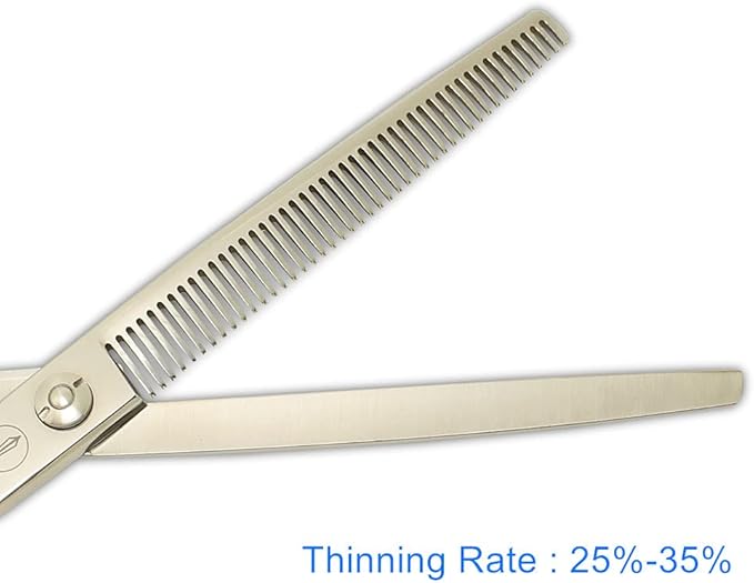 HASHIMOTO Curved Scissors for Dog Grooming, Dog Blending Scissors, Light Weight, Professional or DIY at home.