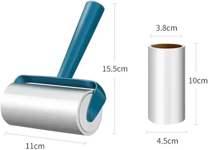 1pc, Pet Hair Remover Clothes Cleaning Brush,Tearable Roll Paper Sticky Roller Plush Razor,Household Tool(Blue1 Volume)