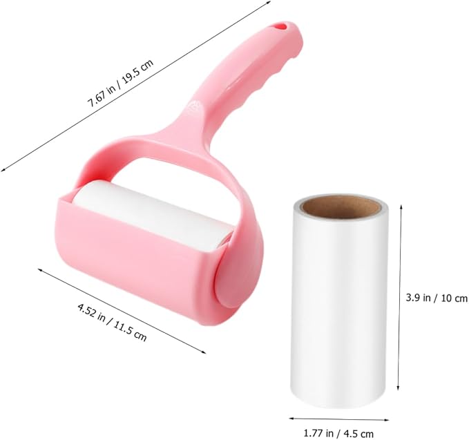 2sets Lint Roller for Pet Hair Sticky Lint Remover Handle for Clothes Furniture Carpet and More