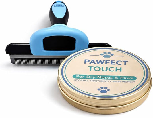 Grooming Bundle – Deshedding Brush & Paw Balm