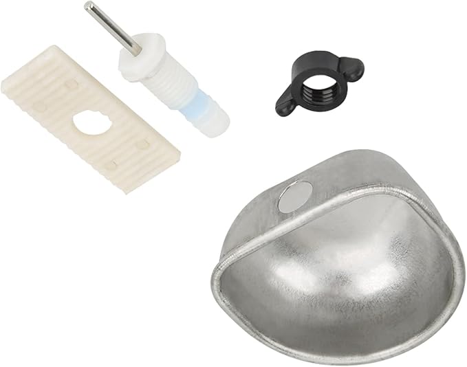 Dioche Metal Cup Metal 10-piece Stainless Steel Rabbit Water Bowl, Scratchresistant and Wearresistant, Suitable for Various Rabbit Cages.