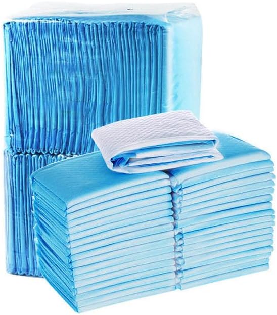 Extra Large Dog Pee Pads 22x34 100 Count - 5 Layer Leak-Proof Absorbent Puppy Training Pads,Quick Dry Disposable Potty Pads for Dogs,Cats,Rabbits,Heavy Duty Water-Locking Piddle Pads,Blue & White