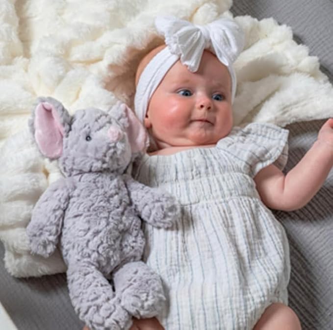 Mary Meyer Putty Nursery Stuffed Animal Huggable Soothing Soft Toy, 11-Inches, Grey Mouse