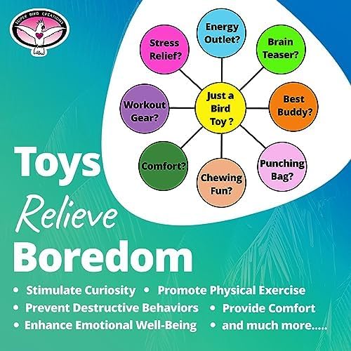 Super Bird Creations - Rainbow Bridge Bird Toy - Durable & Entertaining Bird Playground for Amazons African Greys Eclectus Cockatoos Macaws - Colorful Bird Toy for Large & Extra-Large Birds 29" x 13"