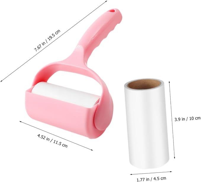 Beaupretty 4sets Portable Lint Roller for Pet Hair Removal Handy Clothes Cleaner Cover Compact and Lightweight for Home and Travel Use