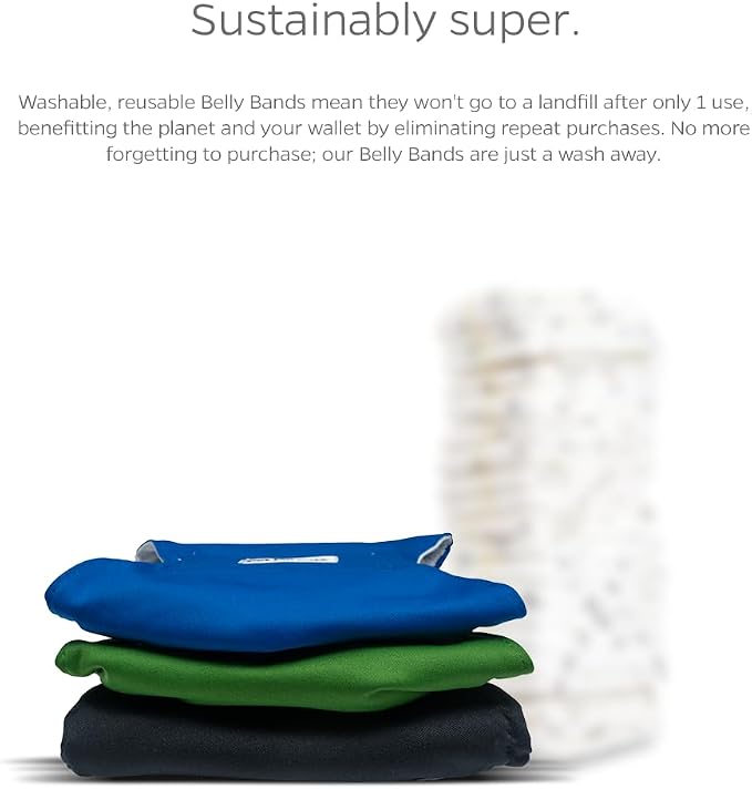 Pet Parents® Washable Belly Bands for Male Dogs (3pack) + Extendrs® of Durable Dog Diapers Male, Premium Male Dog Diapers & Dog Wraps (Medium, Gentlemen)