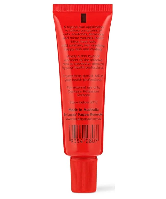Lucas Papaw Ointment 15g Tubes with Lip Applicator — 2 Pack — Fermented Papaya Lip Balm for Dry, Chapped Lips, Pocket Size, Made in Australia