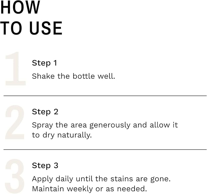 Eye Envy Beard Stain Remover Spray for Dogs/Cats. Natural, Safe. Remove Stains from Drooling, Saliva, Food, Runoff from Tearing. Removes Odors. Keeps Dog Beards Clean. 8oz