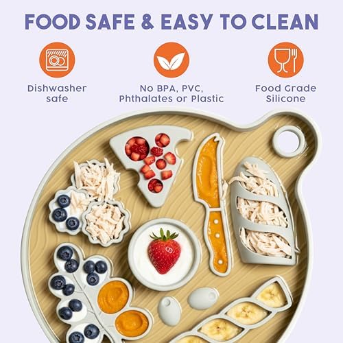 Smorgasboard 2-Pack Bundle – Silicone Dog and Puppy Lick Mat and Slow Feeder with Suction Cups - Non-Slip, Dishwasher Safe Pet Dishes - Extend Mealtimes for Fast Eaters - for Wet & Dry Food
