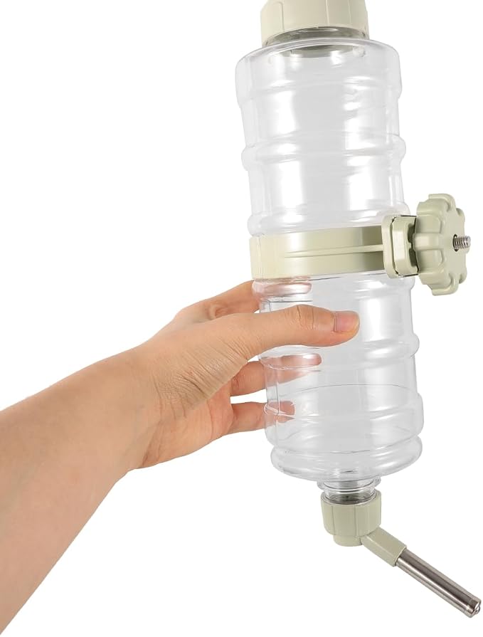 Dog Water Bottle for Crate Cage Small Animals Auto Water Dispenser Leakproof Hanging Pet Waterer 12.20X2.95X2.95In No Drip Feeder