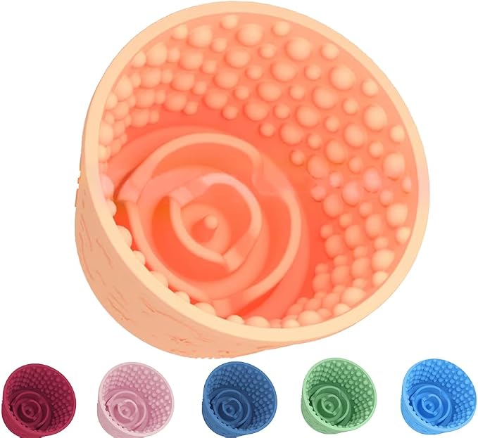 Dog Lick Bowl,Anxiety Relief Non-Slip Silicone Treat Bowl,Durable Anti-Choking Long-Lasting Enrichment Slow Feeder Licking Mat for Small Medium Large Breed,Freezable BPA Free Silicone Dishwasher Safe
